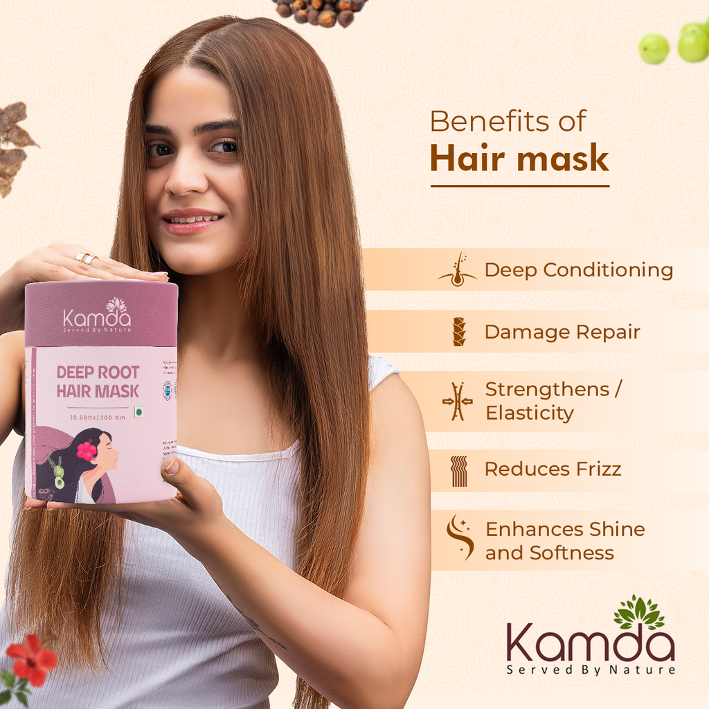 Kamda Deep Root Hair Mask (Pure Herbal Blend for Hair Strength & Growth)