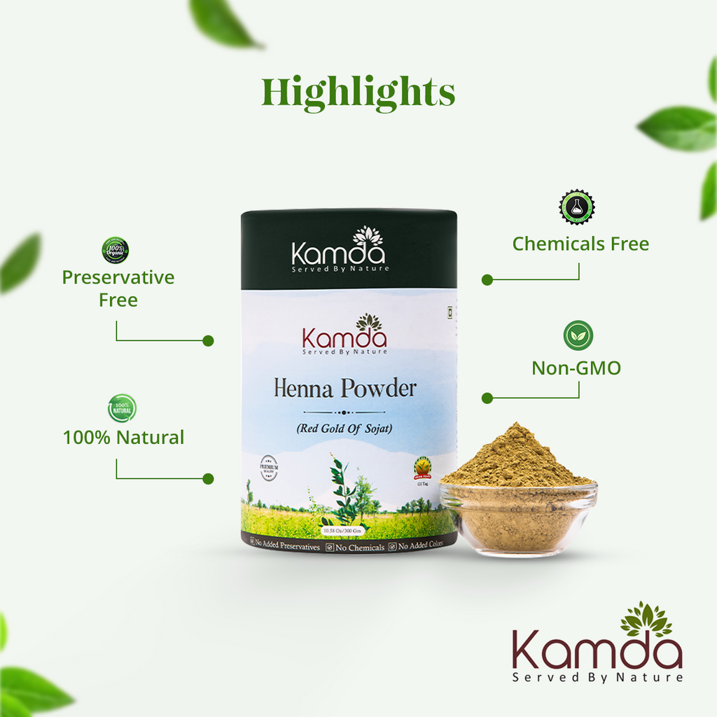 Kamda Henna Powder (Hair Coloring Grade)