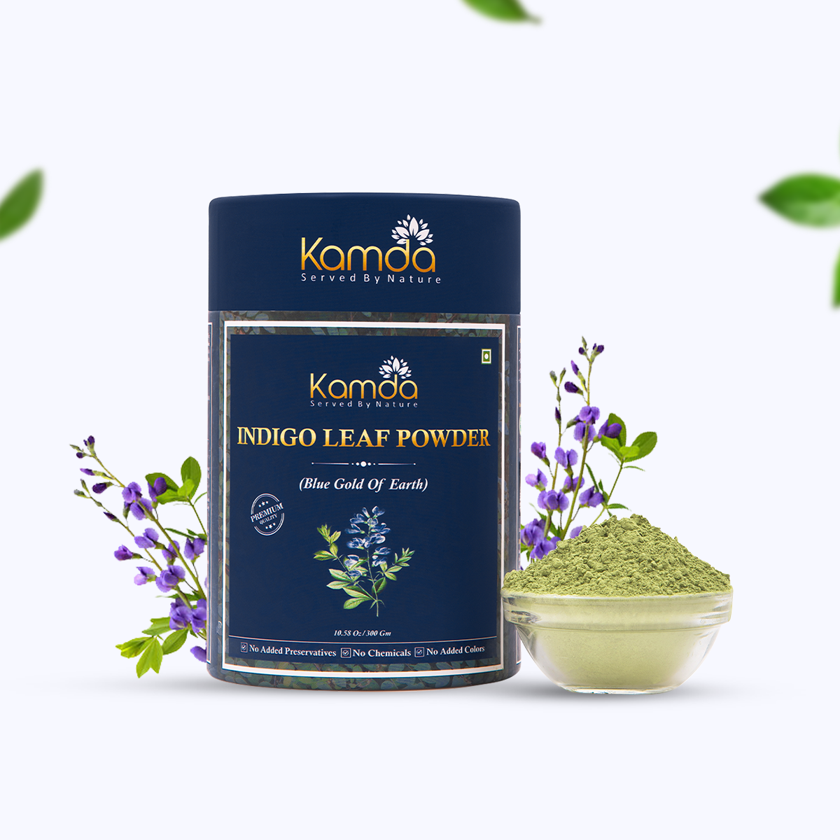 Kamda Beard Indigo Powder (Natural Beard Coloring Grade)