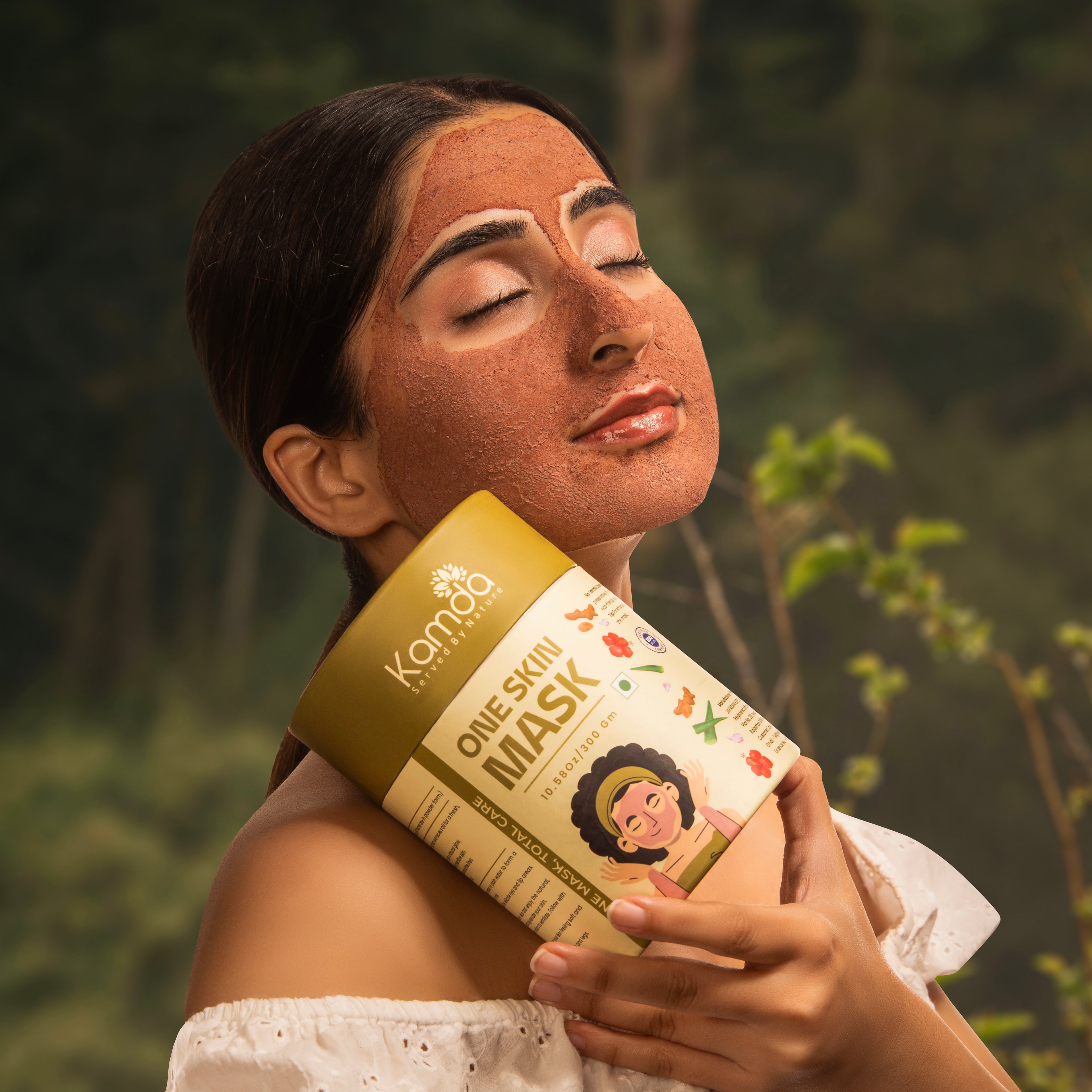 Kamda One Skin Mask (Pure Herbal Blend for Face, Hands & Body)