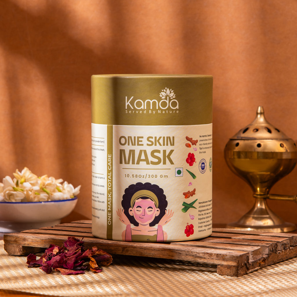 Kamda One Skin Mask (Pure Herbal Blend for Face, Hands & Body)