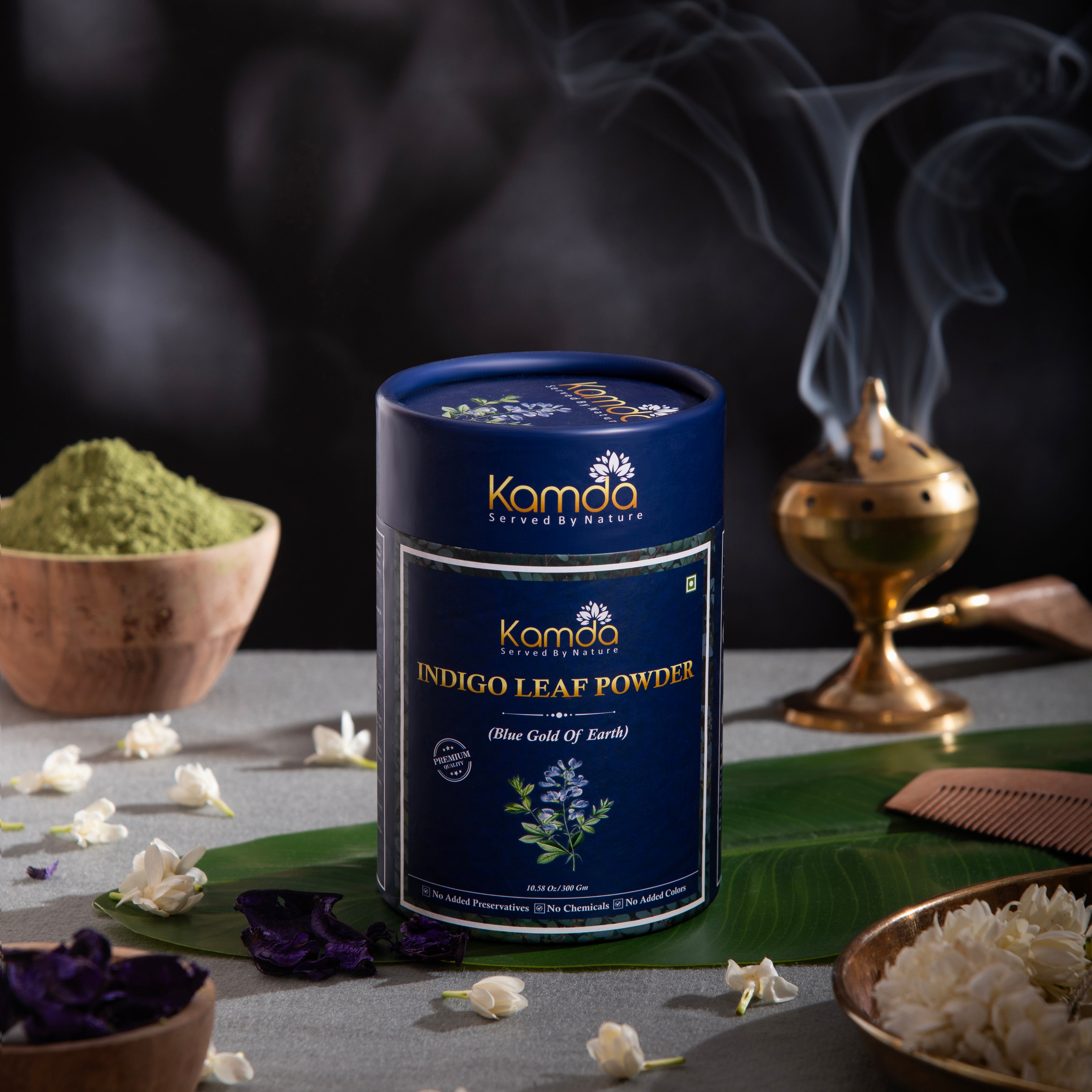 Kamda Indigo Powder (Natural Black Hair Coloring Grade)