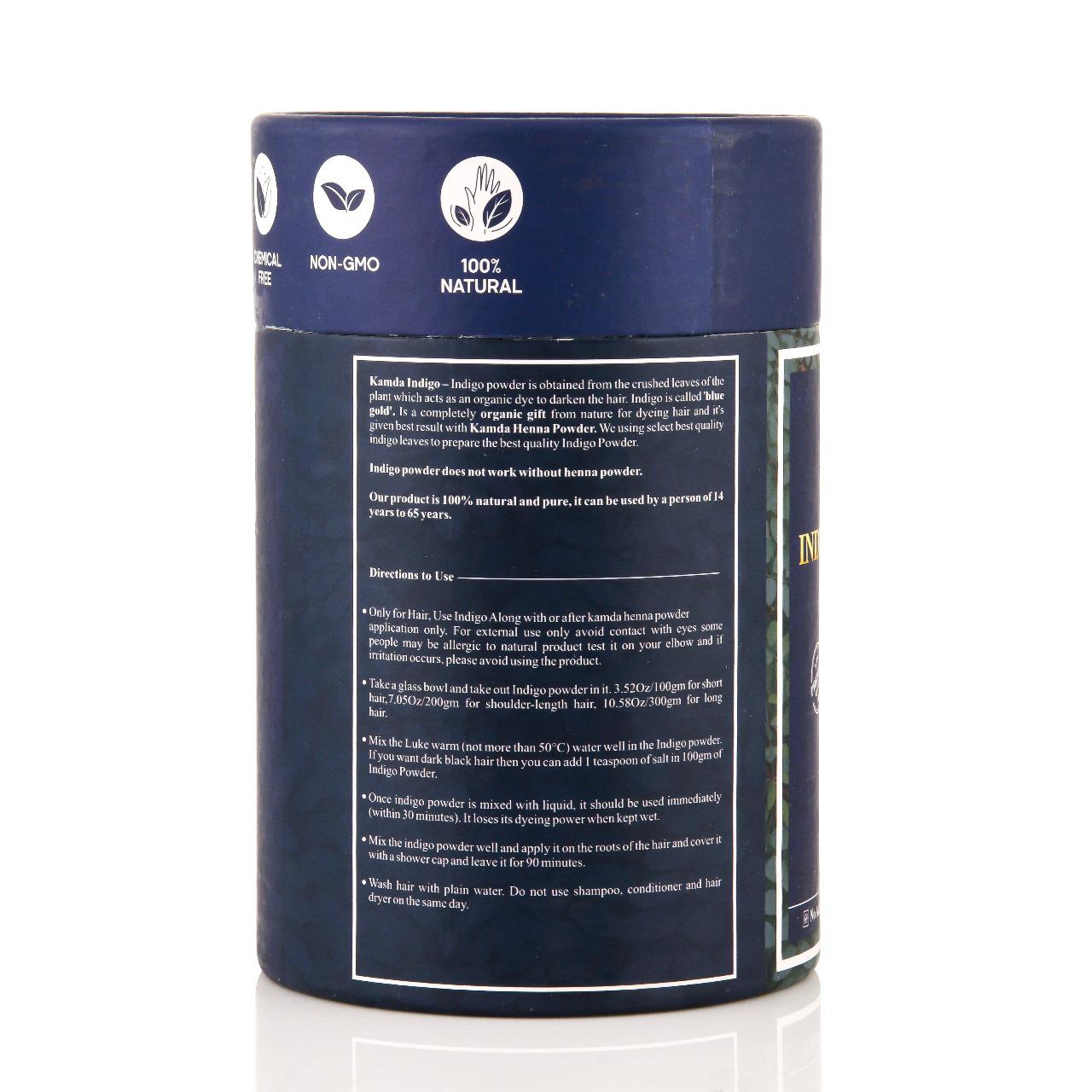 Kamda Indigo Powder (Natural Black Hair Coloring Grade)